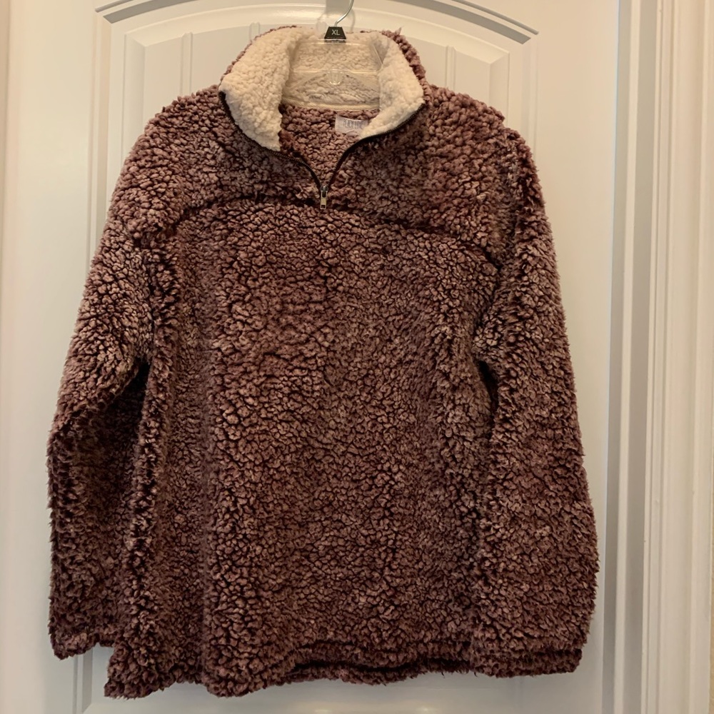 Sherpa sweater from These Three Boutique
